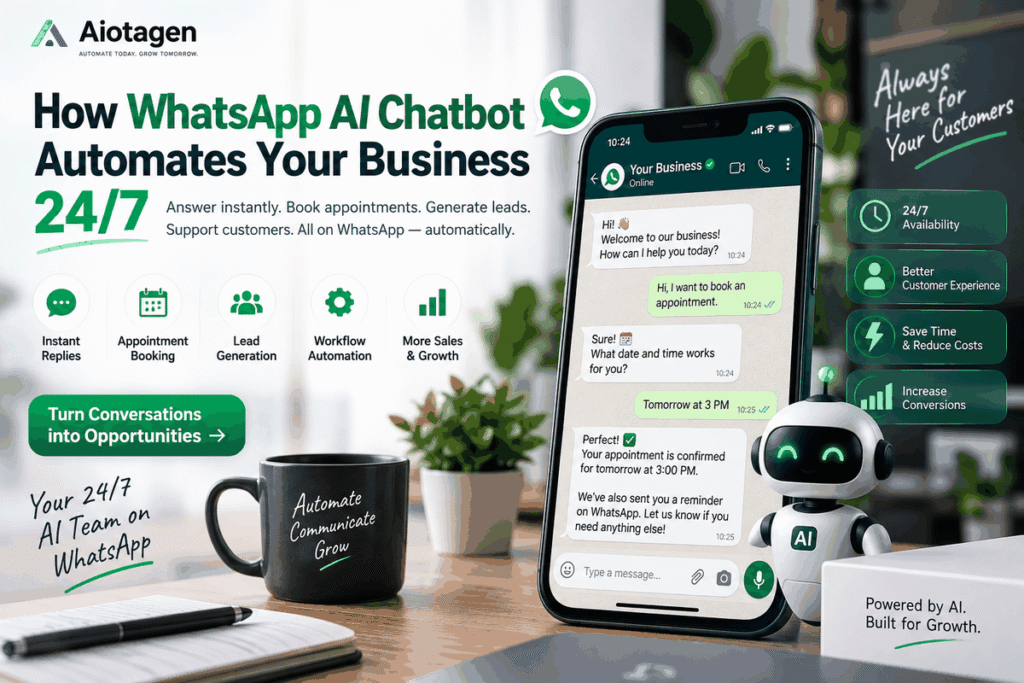 How WhatsApp AI chatbot automates your business 24/7