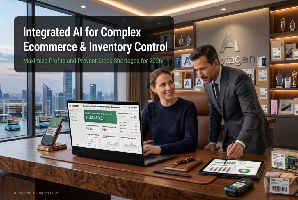 AI automation ecommerce store showing abandoned cart recovery and order management dashboard — Aiotagen 2026
