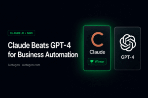 Claude n8n integration showing Claude AI beating GPT-4 for business automation workflows — Aiotagen