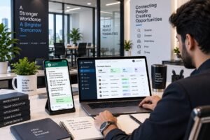 AI automation recruitment agency 2026 showing CV screening and interview scheduling automation — Aiotagen